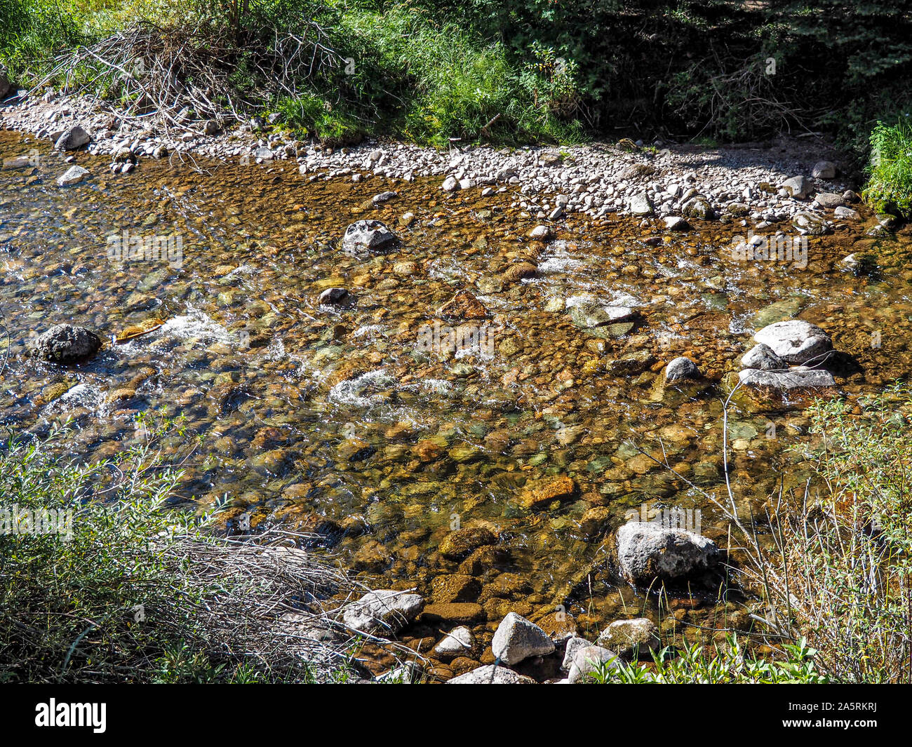 Mountain stream flowing into sea hi-res stock photography and images ...