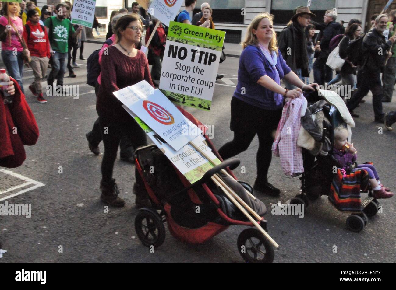 Protesting mothers with baby buggies hires stock photography and
