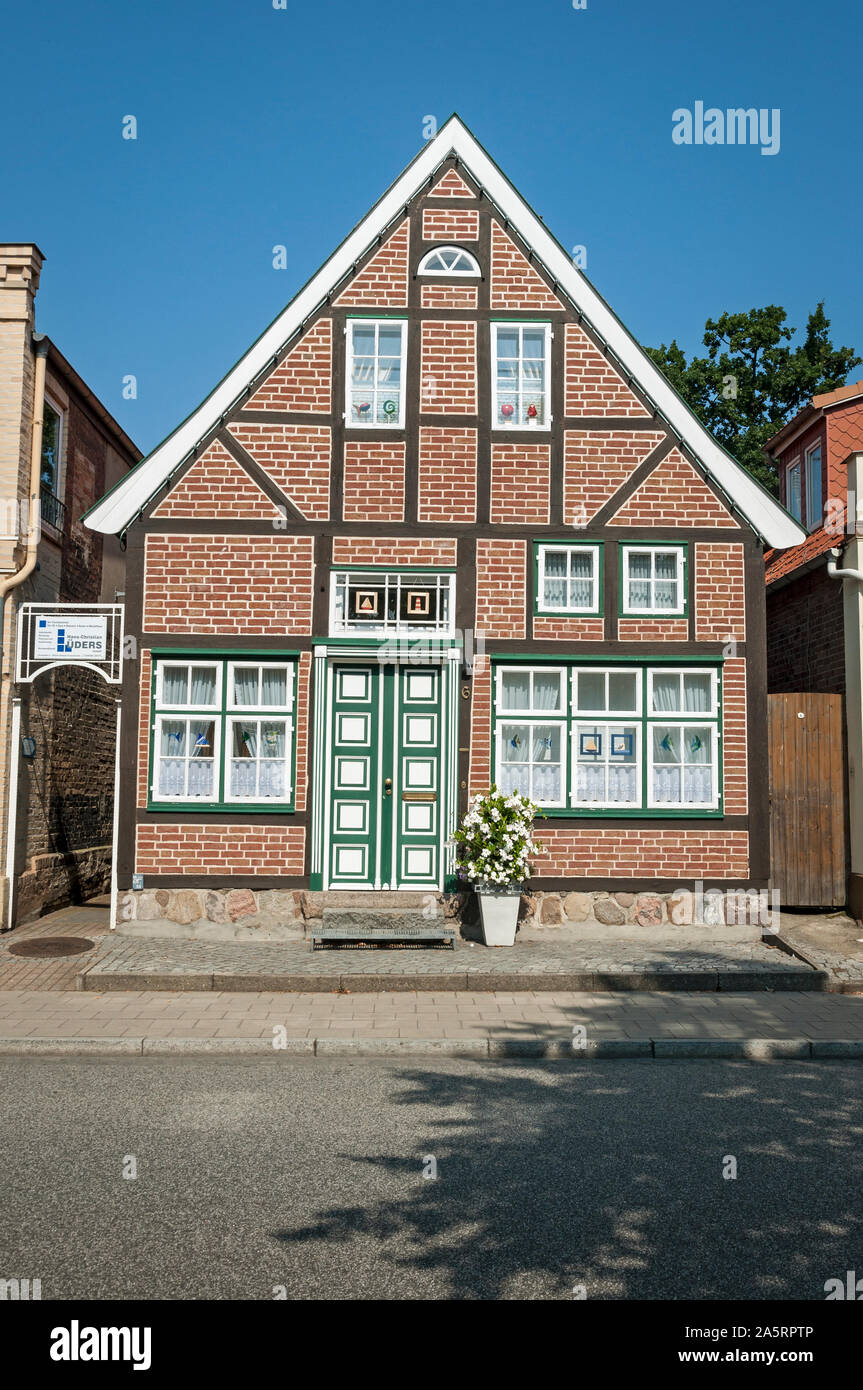 Houses in the Altstadt (Old Town), Travemünde, Luebeck, Germany. Stock Photo