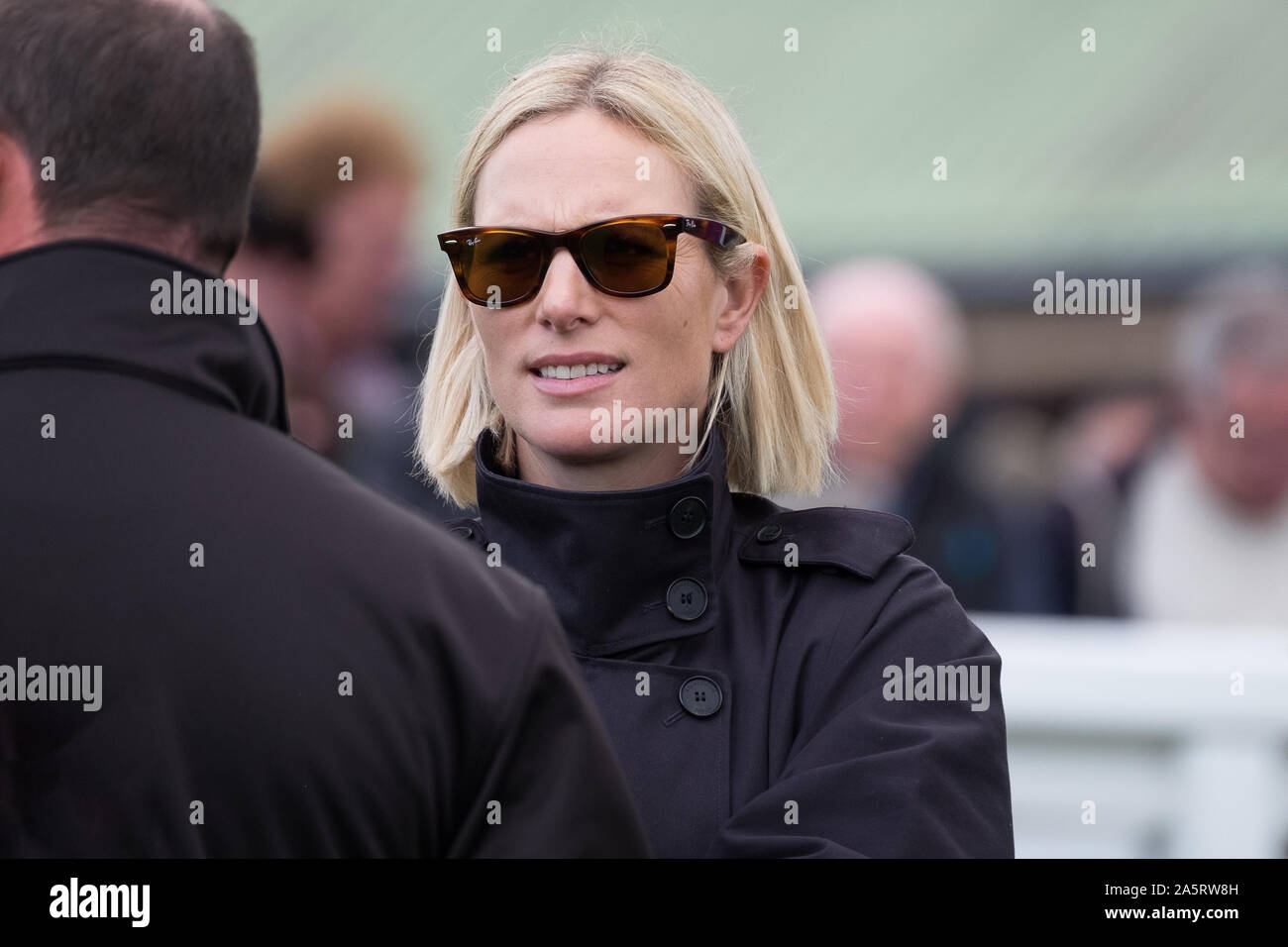 Zara Tindall nee Phillips wearing sunglasses at Hereford Racecourse Stock  Photo - Alamy