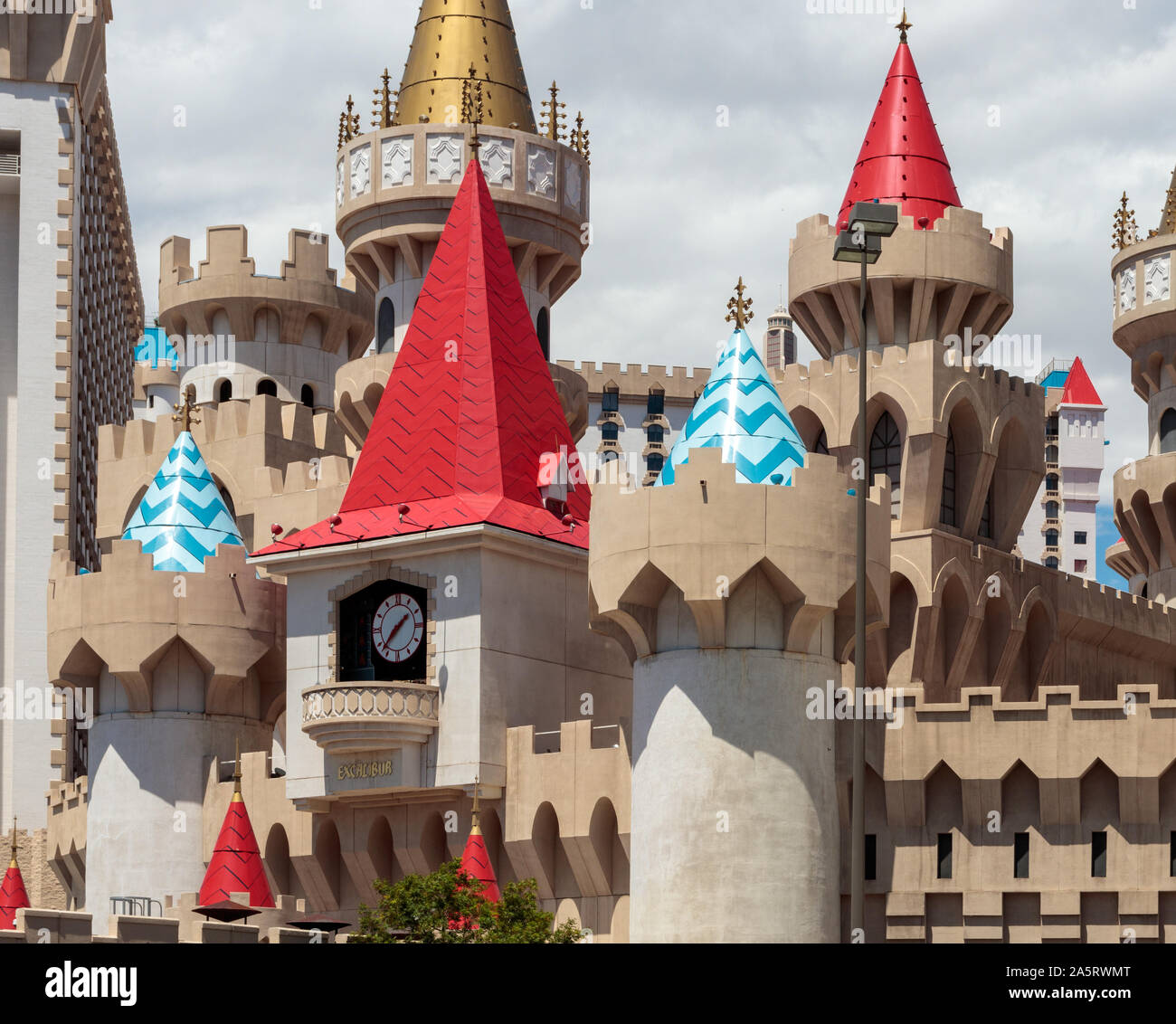 View of the Camelot Hotel Stock Photo