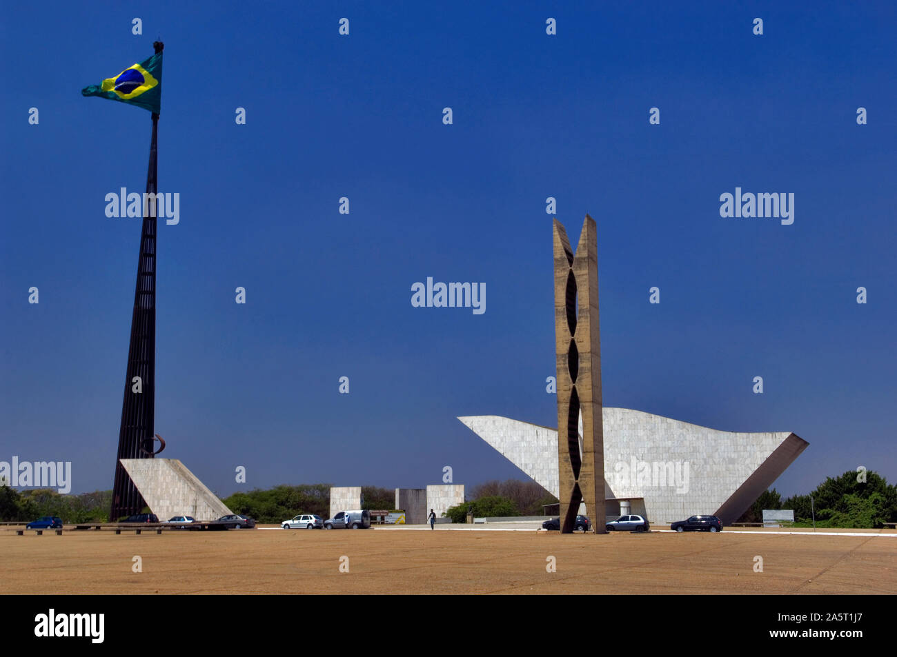 Panteão da Pátria Tancredo Neves, Praça dos Três Poderes, Brasilia, DF, Brazil Stock Photo