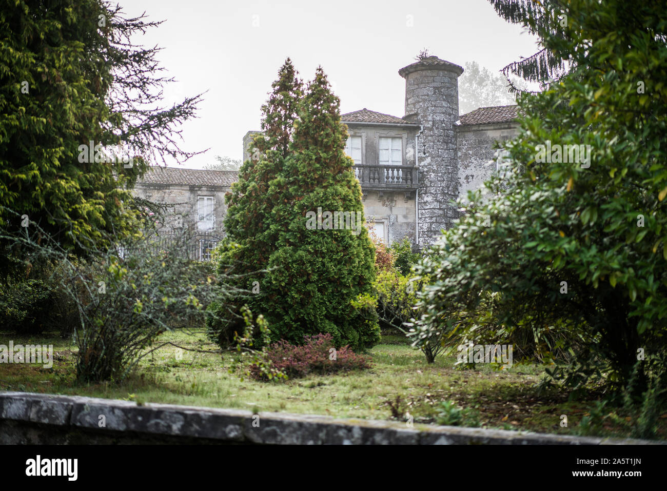 Pazo de Cotón, Negreira. La Coruña province, Galicia, Spain Stock Photo