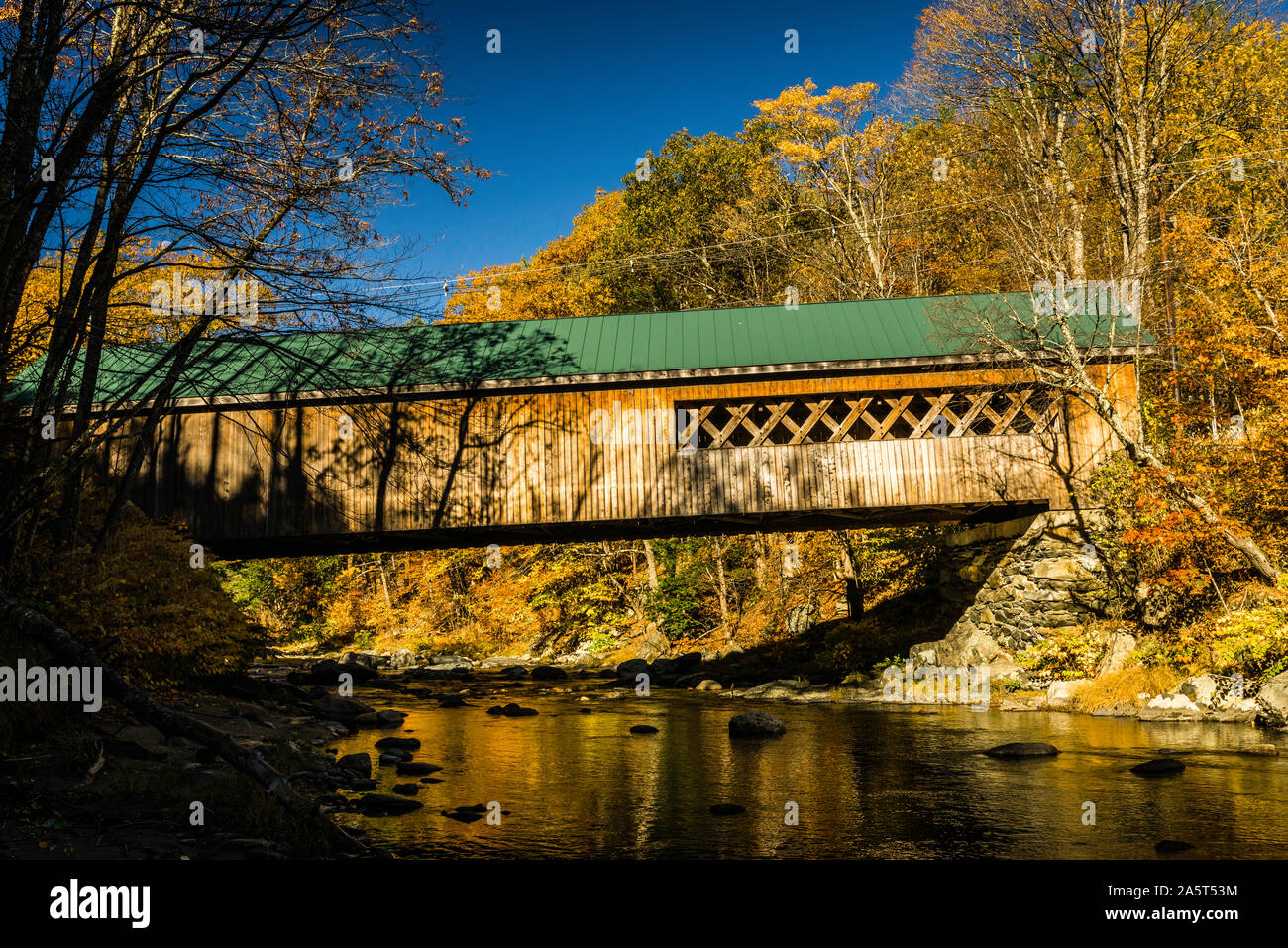 Covered Bridge Williamsville, Vermont, USA Stock Photo Alamy