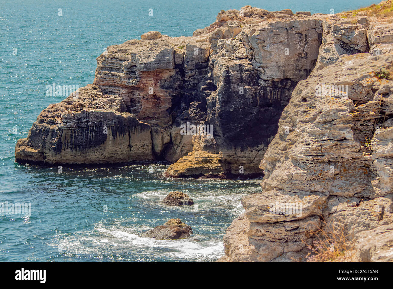 Sea Scapes Rocks Seascape. Seascape. The fantastic colors of the rocks and the azure ...