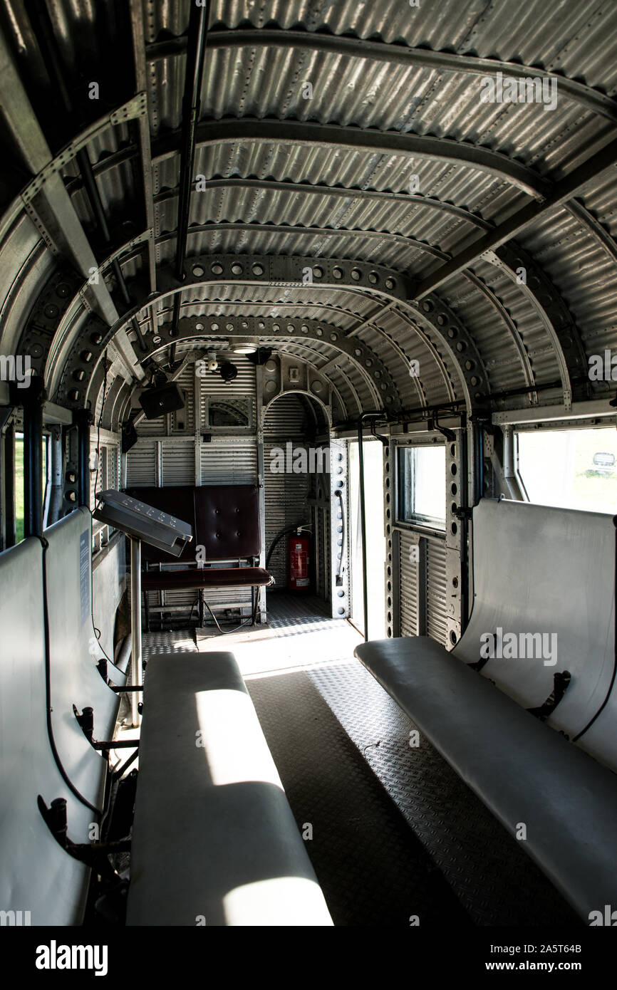 Interior of a Ju-52 Stock Photo