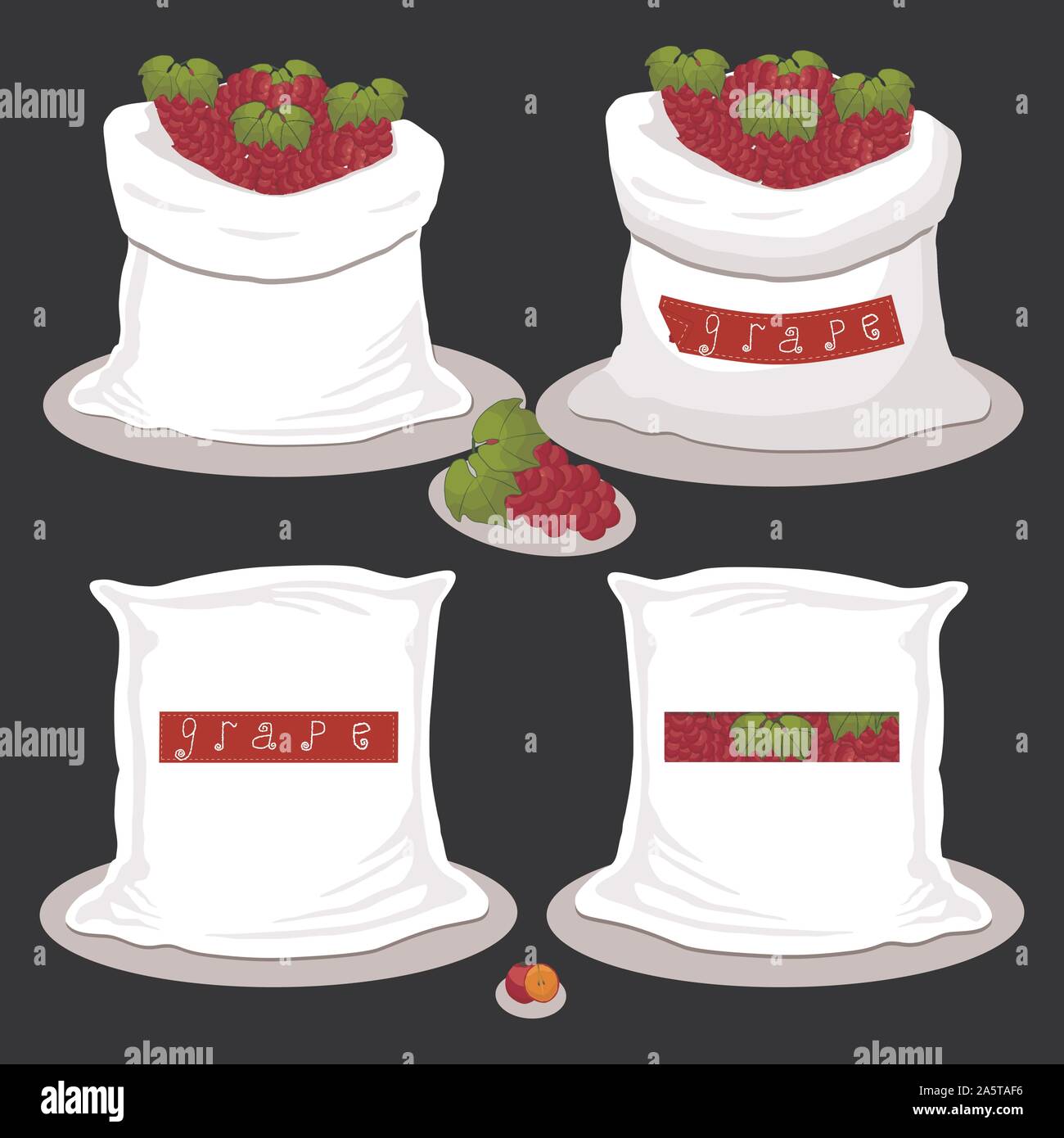 Grape pile Stock Vector Images - Alamy
