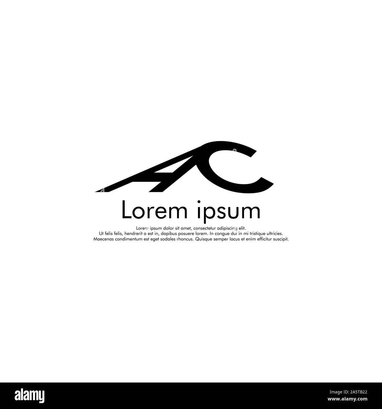 AC Vector initial abstract logo concept for your company Stock Vector ...