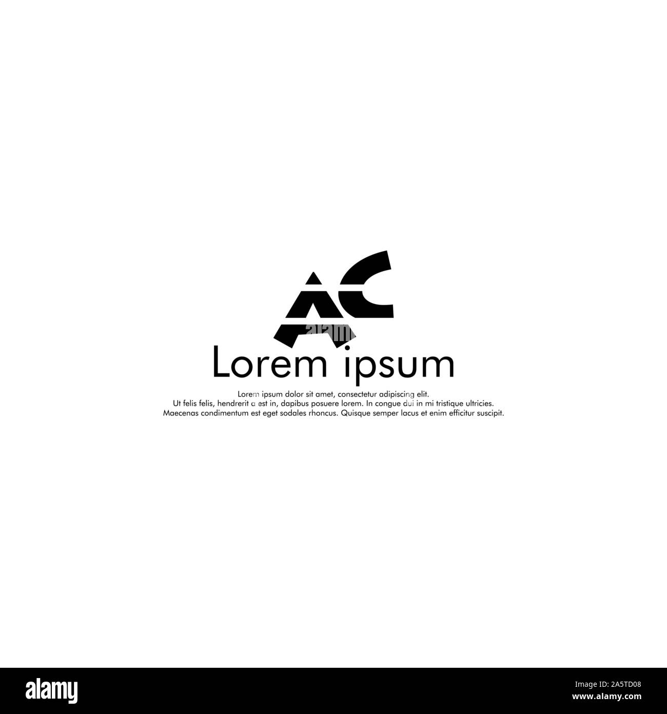 AC Vector initial abstract logo concept for your company Stock Vector ...