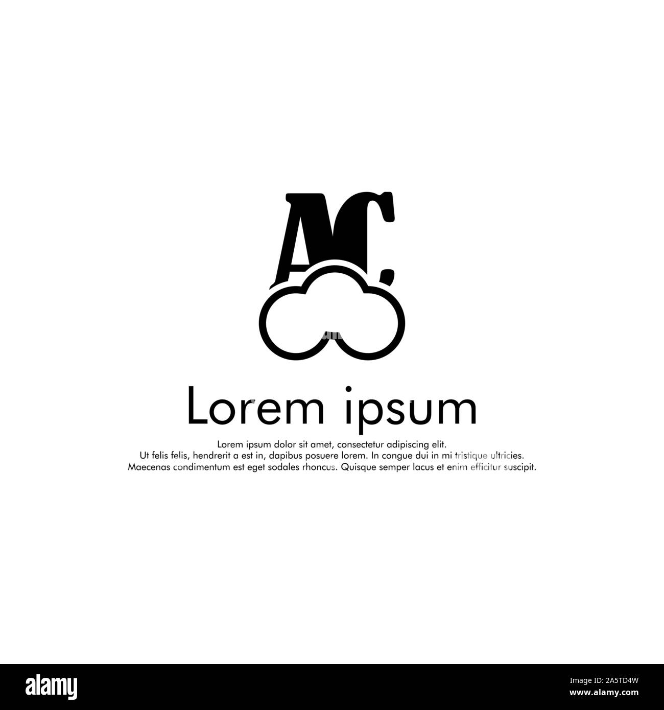 AC Vector initial abstract logo concept for your company Stock Vector ...