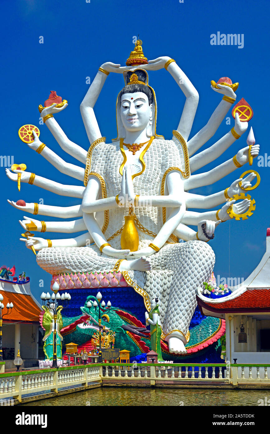 18armiger Buddha auf Ko Samui. Kho Samui, Thailand, Asien Stock Photo