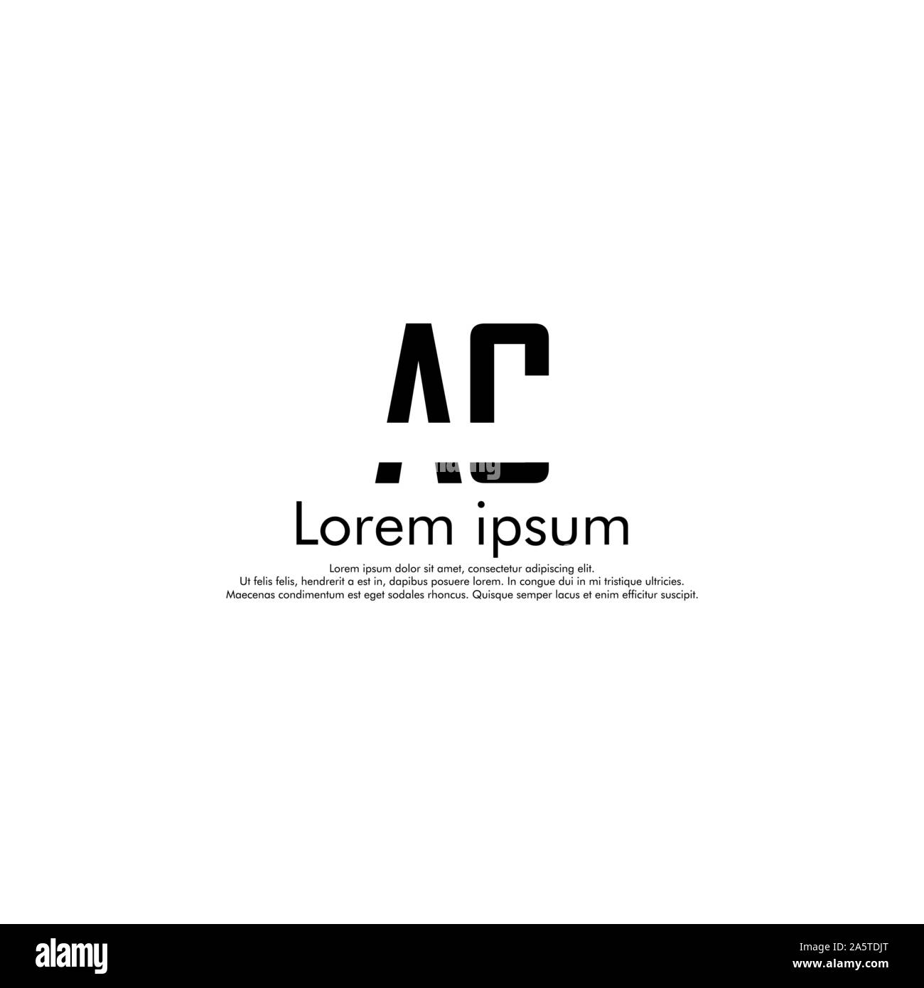 AC Vector initial abstract logo concept for your company Stock Vector ...