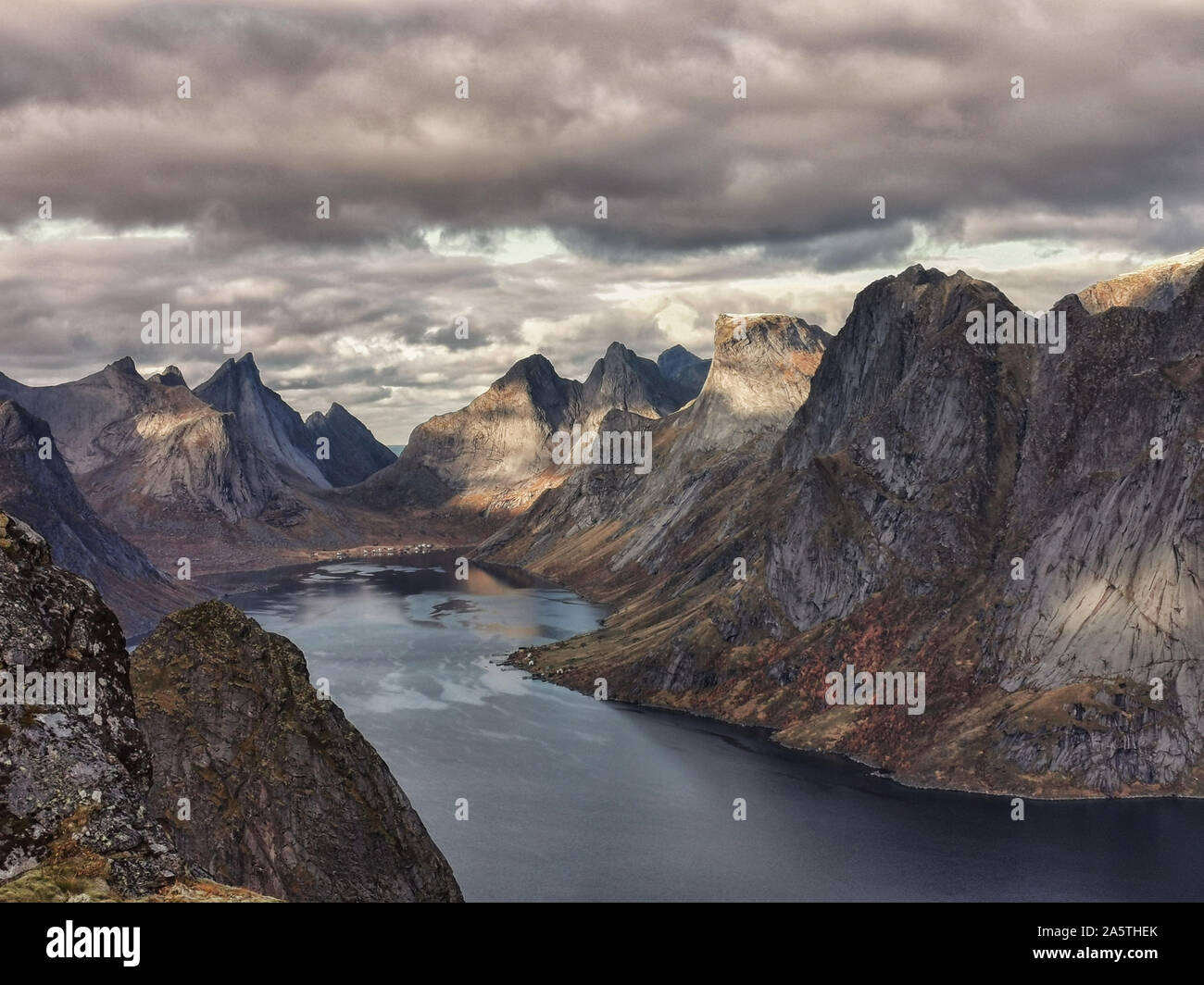 Reine In Moskenes Island, Lofoten Archipelago Stock Photo - Alamy