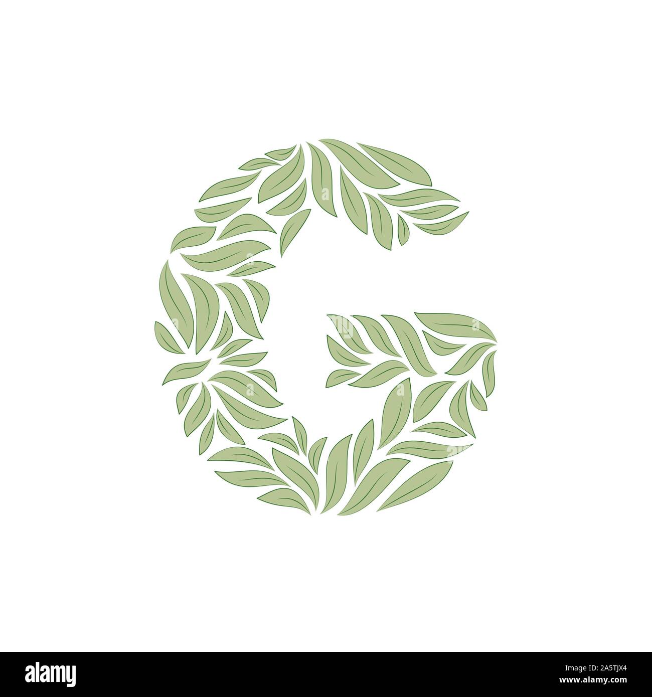 Ornamental letter G on white Stock Vector Image & Art Alamy