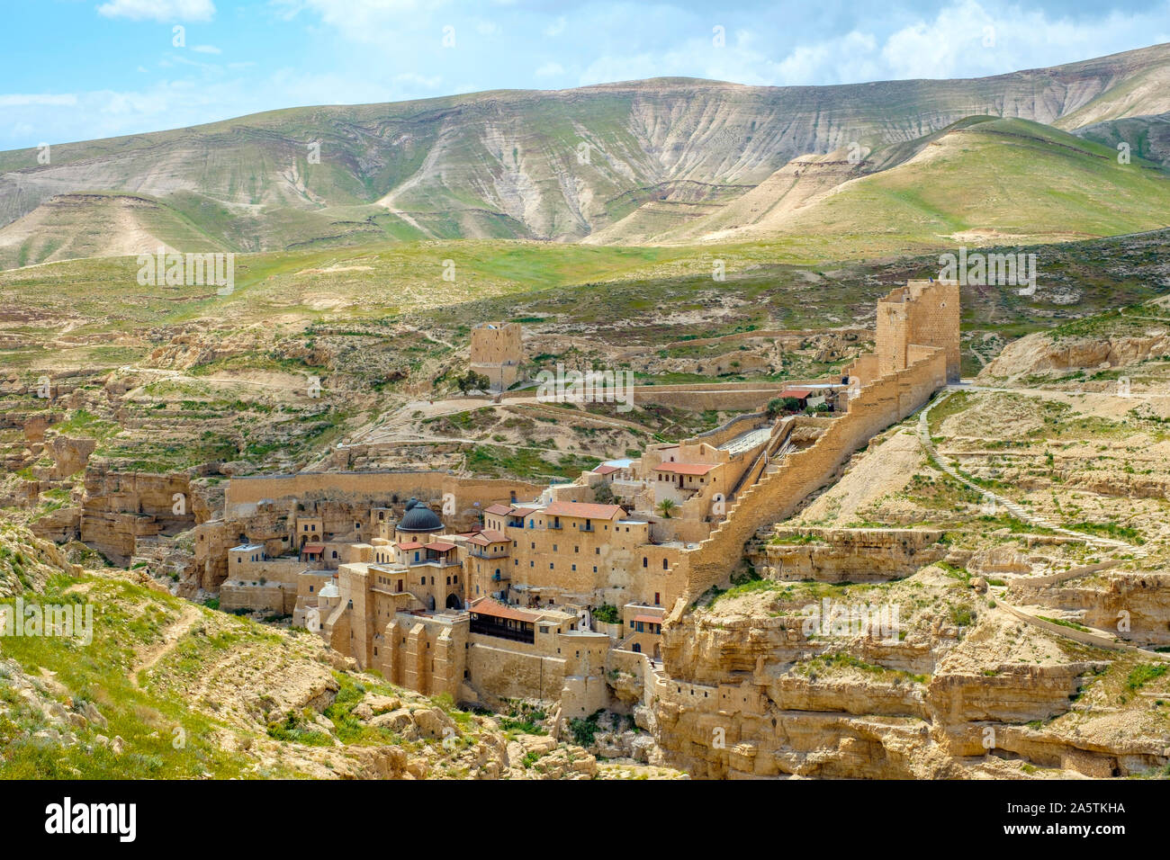 Mar Saba monastery, al-Ubeidiya, Bethlehem Governorate, West Bank, Palestine. Stock Photo