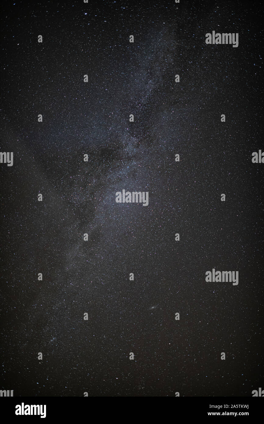 The milky way can be seen in the night sky hi-res stock photography and ...