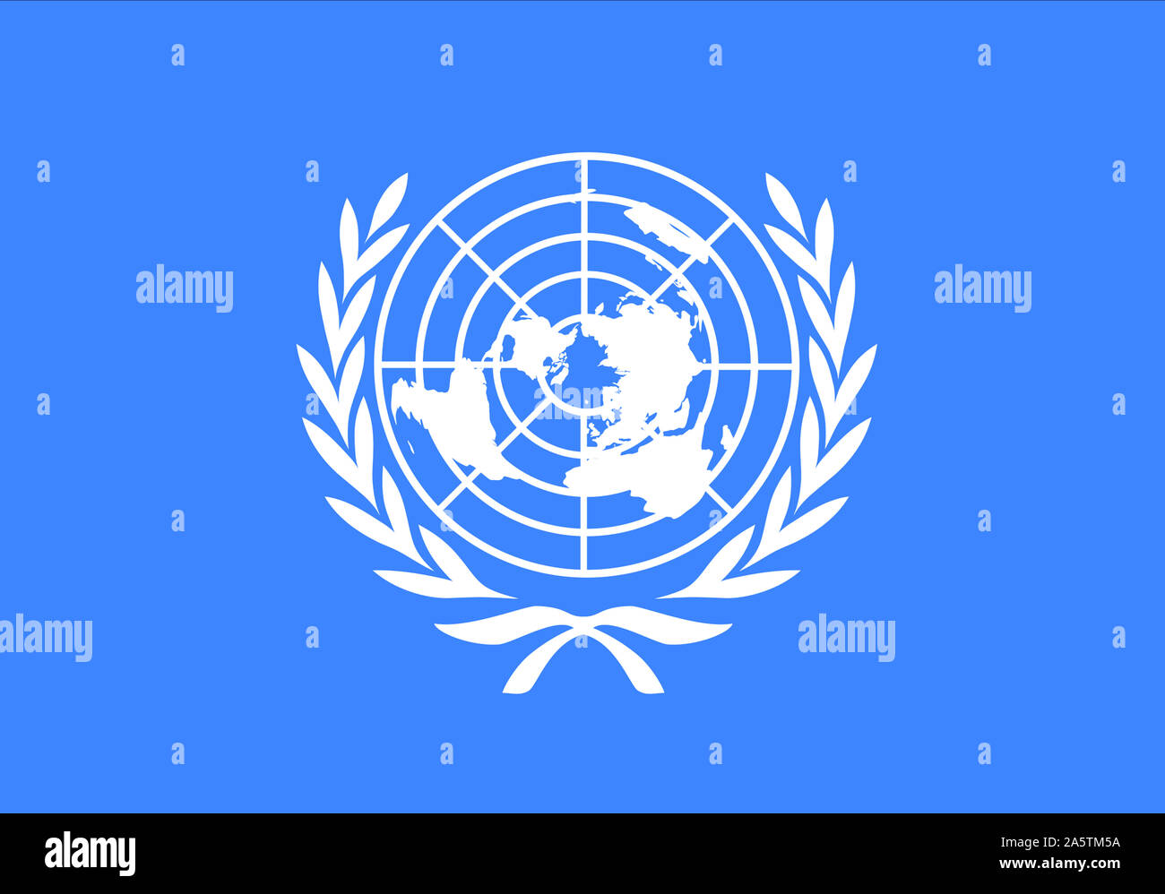Nationalfahne, Flagge von Vereinte Nationen, UNO Stock Photo