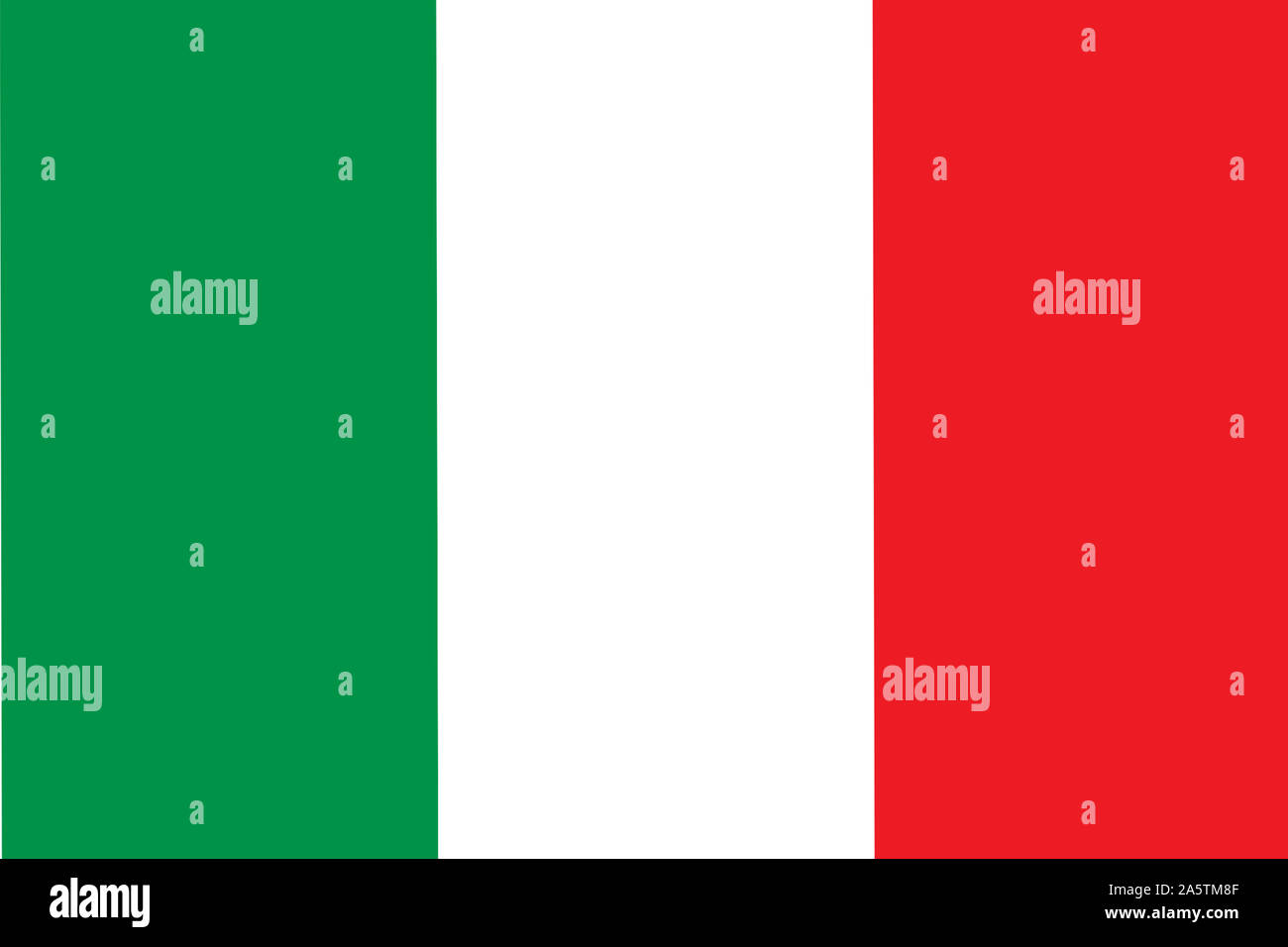 Nationalfahne, Flagge von Italien, Europa Stock Photo