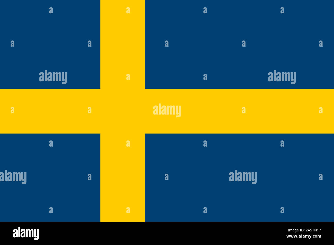 Nationalfahne, Flagge von Schweden, Skandinavien, Europa Stock Photo