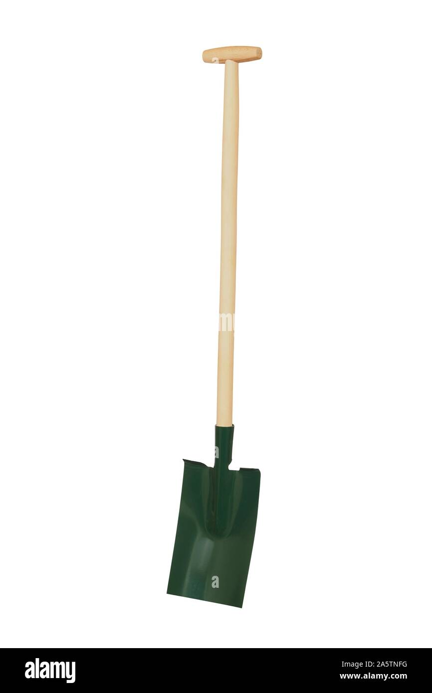 Garden spade isolated on white background Stock Photo