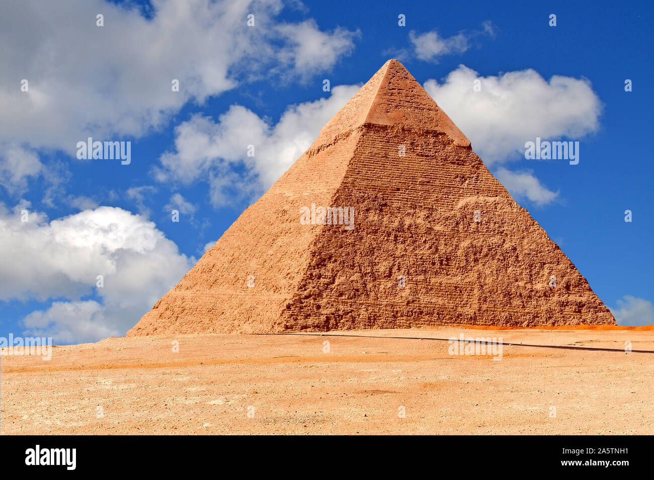 Pyramiden von Gizeh, Niltal, Ägypten Stock Photo