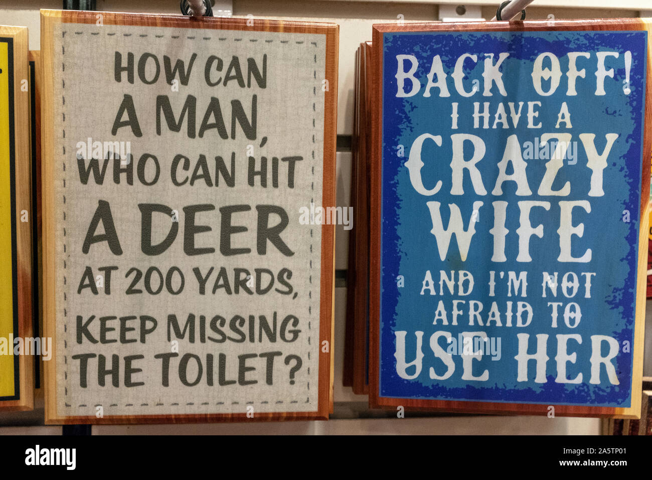 Novelty wall plaques hires stock photography and images Alamy