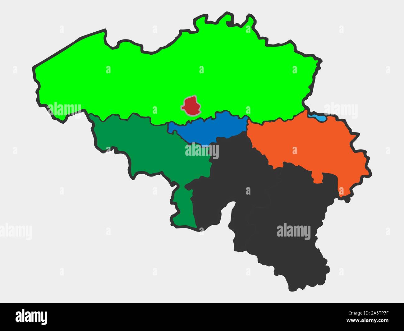 Map of belgium eps hi-res stock photography and images - Alamy