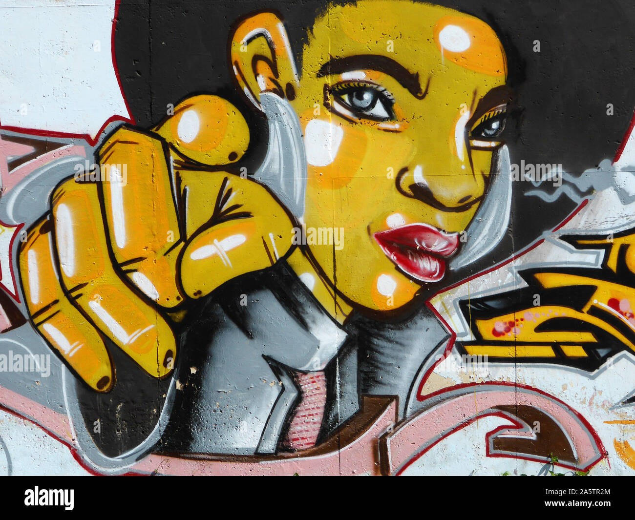 Graffiti in Afrika / Senegal / Dakar Stock Photo