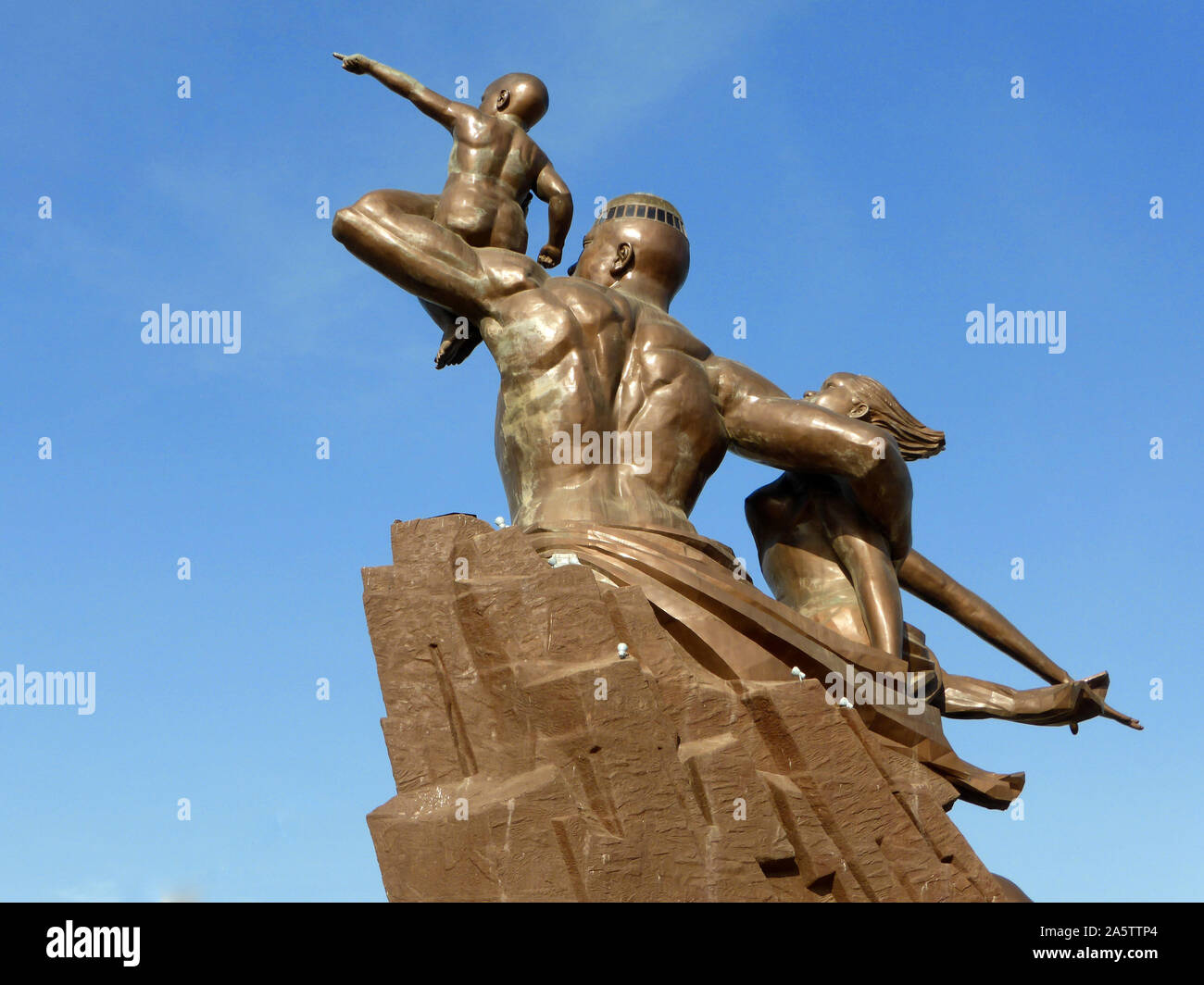 Monument de la Renaissance africaine / Abdoulaye Wade, Stock Photo