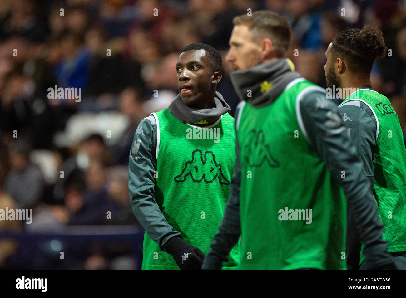 PRESTON, ENGLAND. OCTOBER 22ND Eddie Nketiah of Leeds United during the Sky Bet Championship match between Preston North End and Leeds United at Deepdale, Preston on Tuesday 22nd October 2019. (Credit: Pat Scaasi | MI News) Editorial Use Only. Credit: MI News & Sport /Alamy Live News Stock Photo