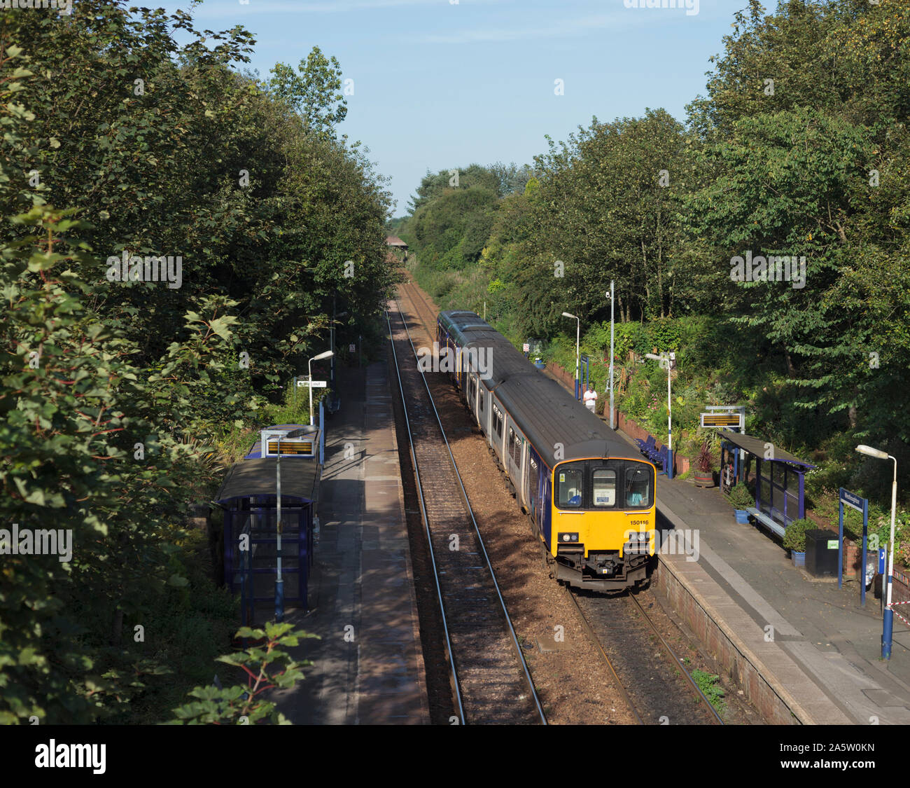 Arriva Northern rail class 150 sprinter train + class 142 pacer