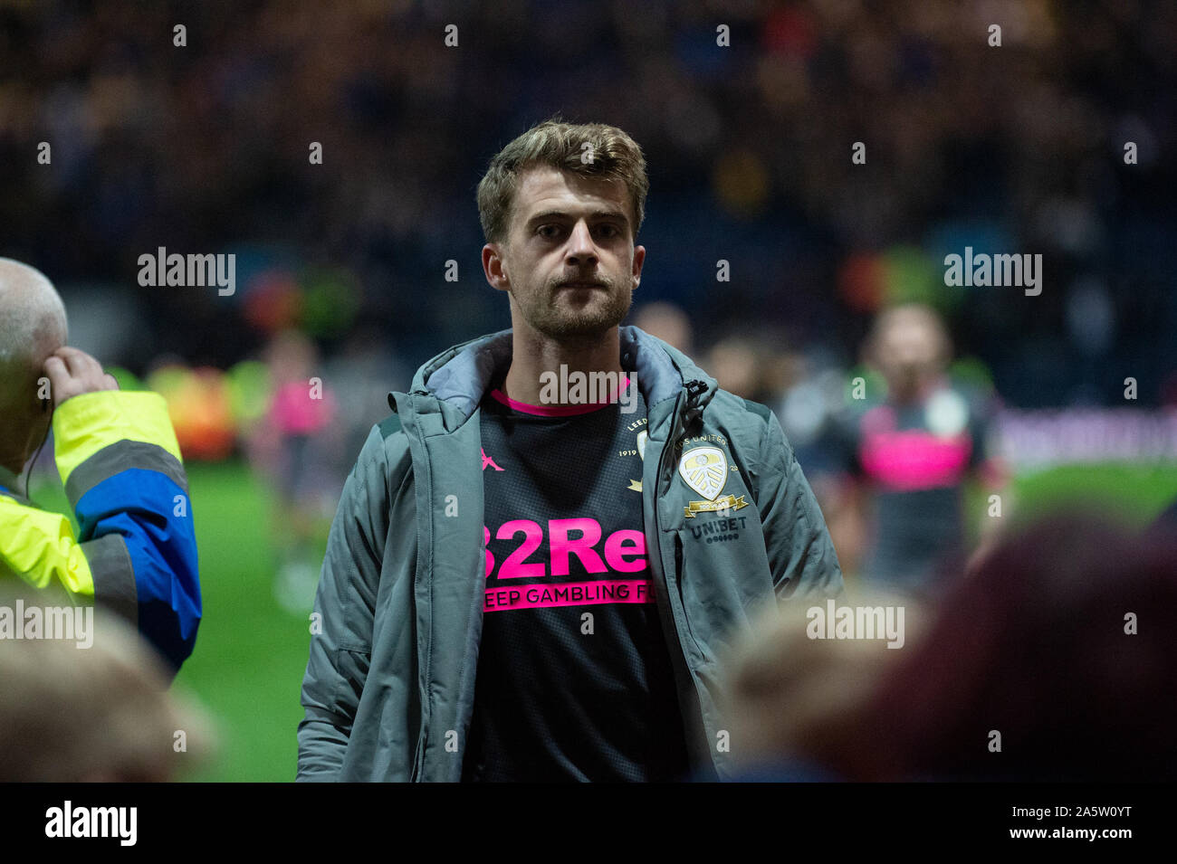 PRESTON, ENGLAND. OCTOBER 22ND Patrick Bamford of Leeds United after the Sky Bet Championship match between Preston North End and Leeds United at Deepdale, Preston on Tuesday 22nd October 2019. (Credit: Pat Scaasi | MI News) Editorial Use Only. Credit: MI News & Sport /Alamy Live News Stock Photo