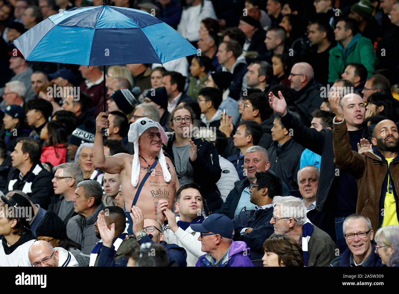 during the UEFA Champions League group stage match between Tottenham Hotspur and Red Star Belgrade at Tottenham Hotspur Stadium, London, England on 22 October 2019. Photo by Carlton Myrie.  Editorial use only, license required for commercial use. No use in betting, games or a single club/league/player publications. Stock Photo