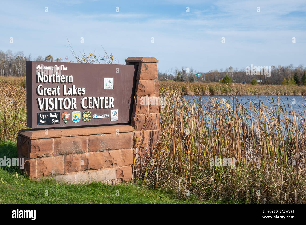 Ashland, Wisconsin October 18, 2019 sign for the Northern