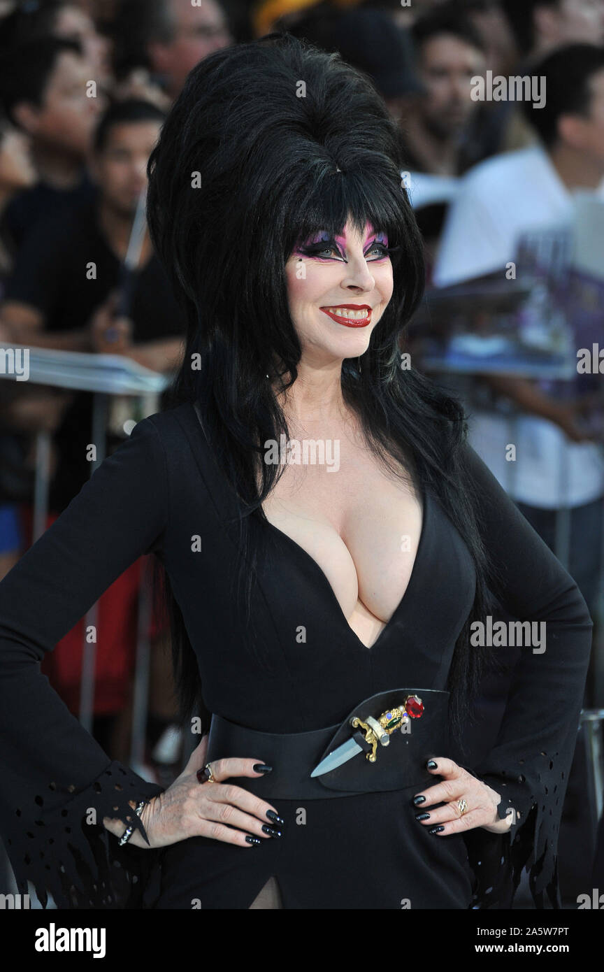LOS ANGELES, CA. September 24, 2012: Cassandra Peterson (Elvira) at the premiere of 'Frankenweenie' at the El Capitan Theatre, Hollywood. © 2012 Paul Smith / Featureflash Stock Photo