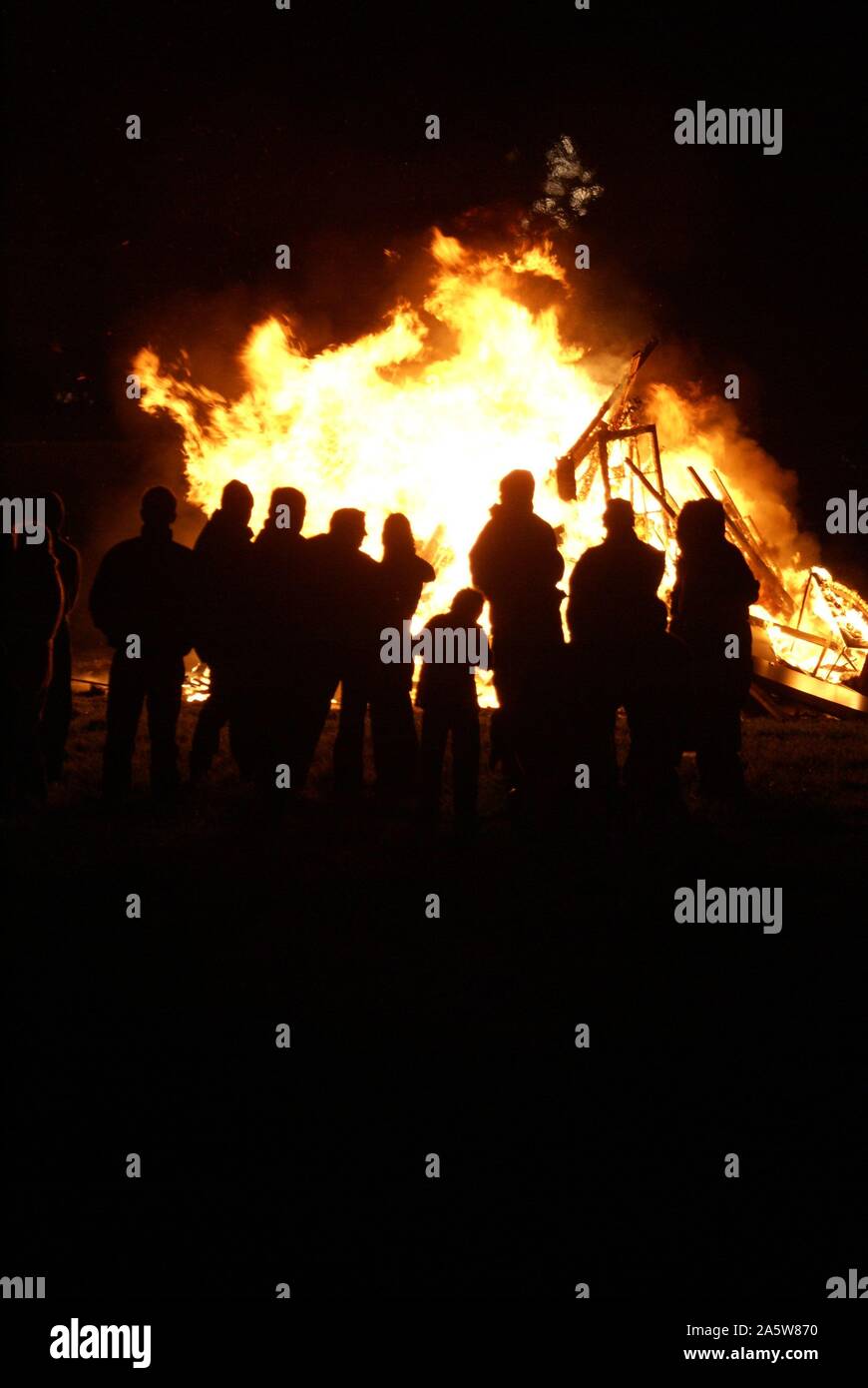 bonfire, guy fawkes night Stock Photo