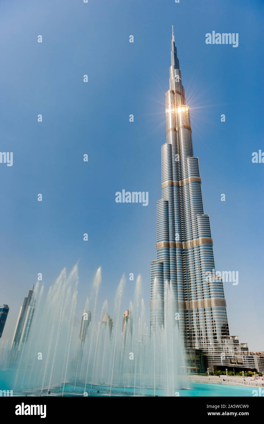 Burj Khalifa, world's tallest building, Dubai. U.A.E. Stock Photo