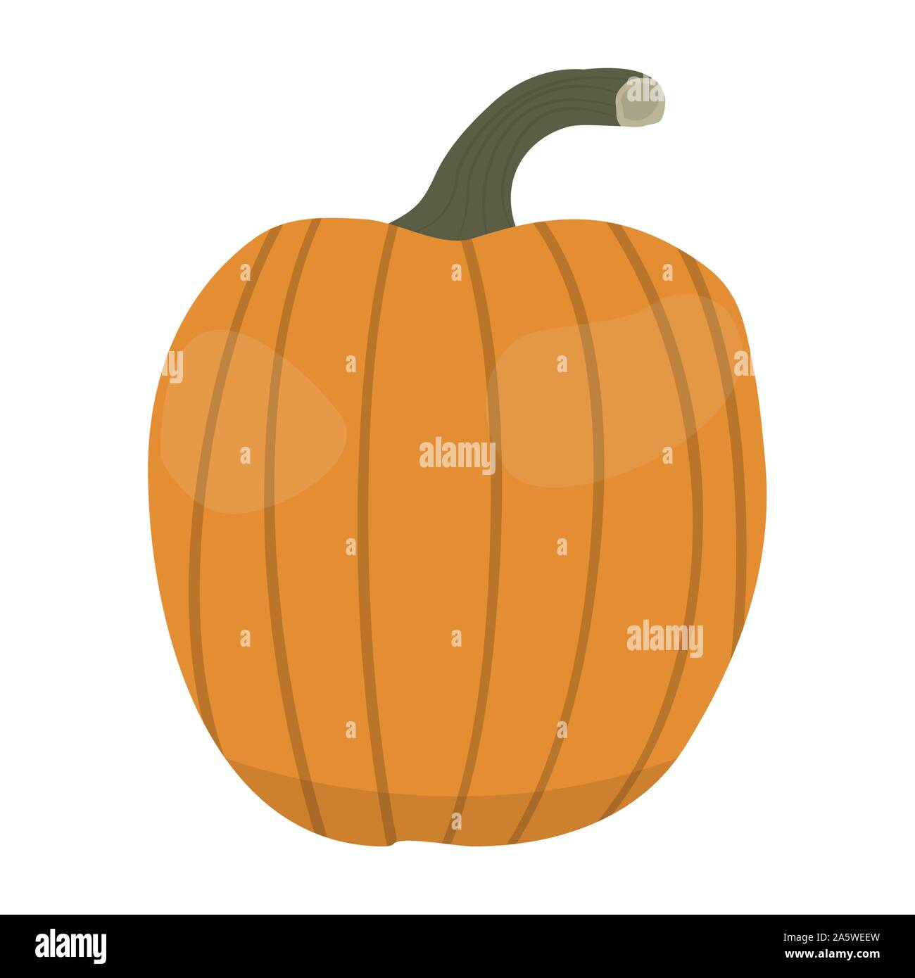 Isolated pumpkin image over a white background - Vector Stock Vector ...