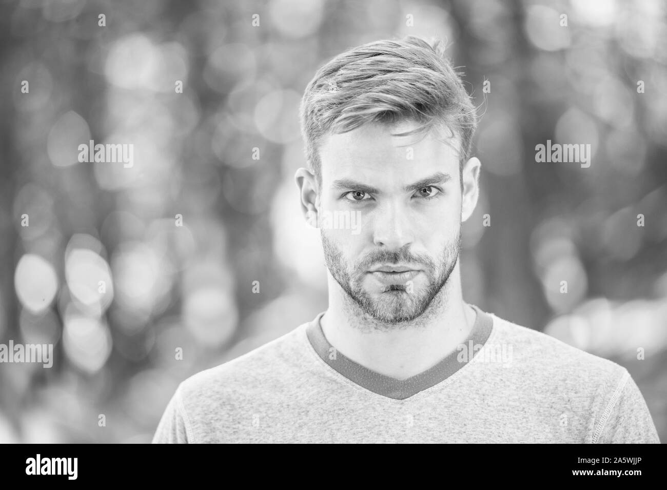 Blond Man Black And White Stock Photos Images Alamy