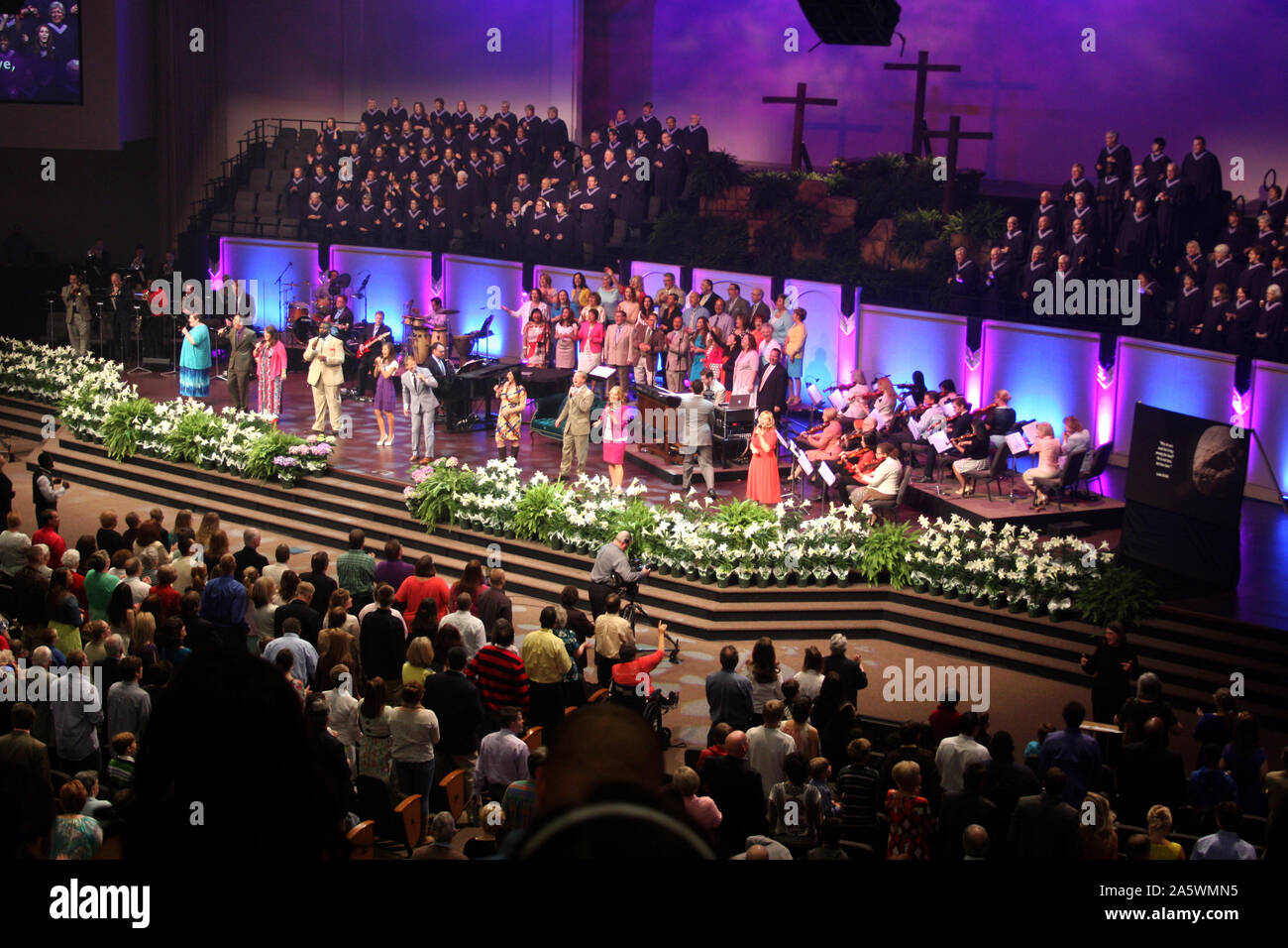 Easter Service at Thomas Road Baptist Church in Lynchburg, VA, USA