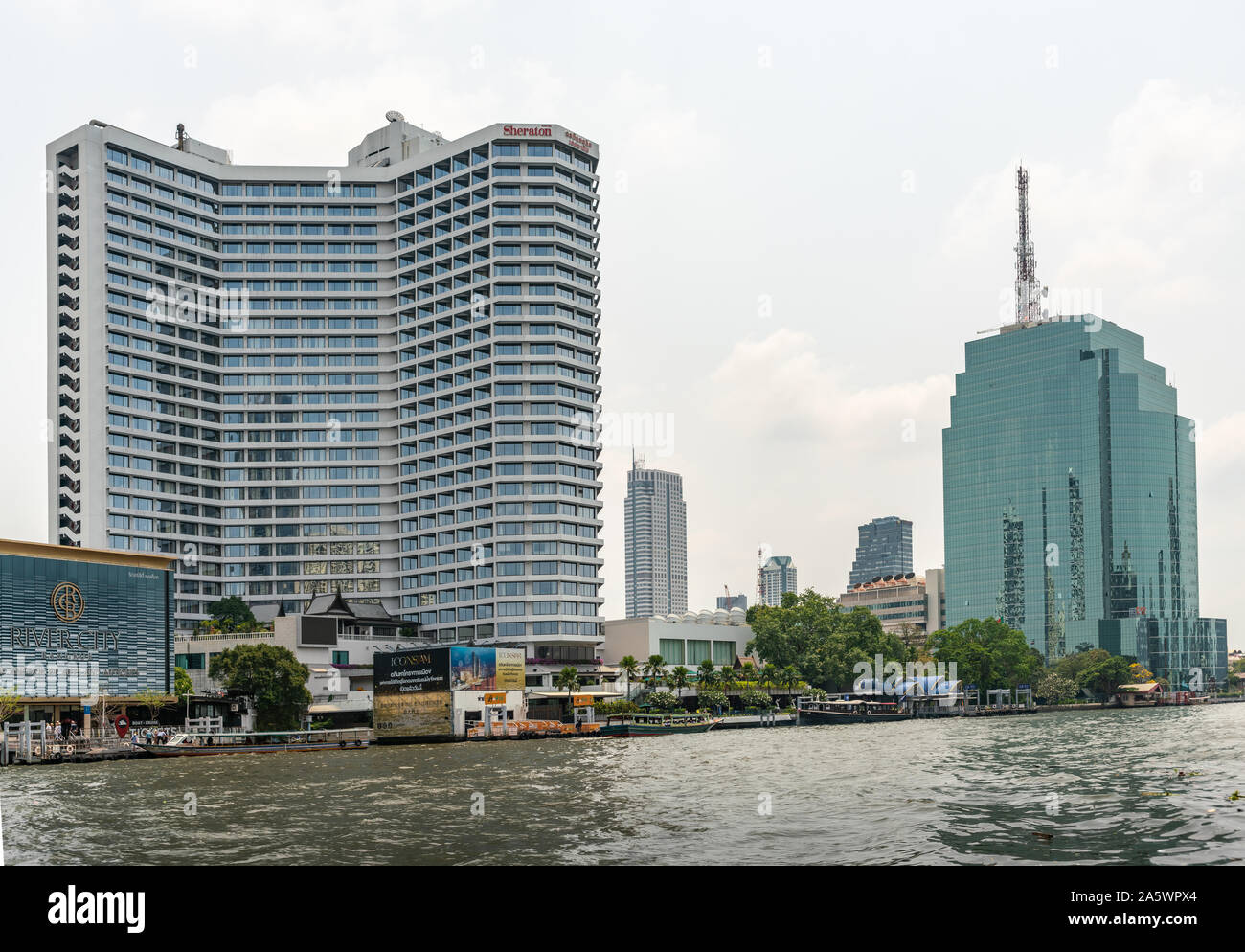 Bangkok city, Thailand March 17, 2019 Chao Phraya River. Royal