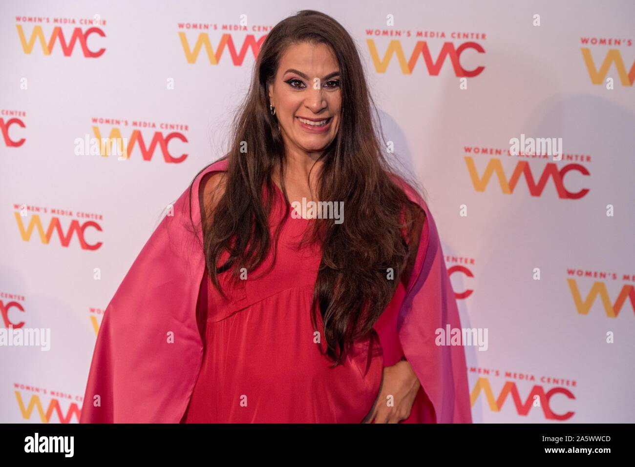 New York, NY, USA. 22nd Oct, 2019. Maysoon Zayid at arrivals for The Women's Media Center 2019 Women's Media Awards, The Mandarin Oriental, New York, NY October 22, 2019. Credit: Mark Ashe/Everett Collection/Alamy Live News Stock Photo