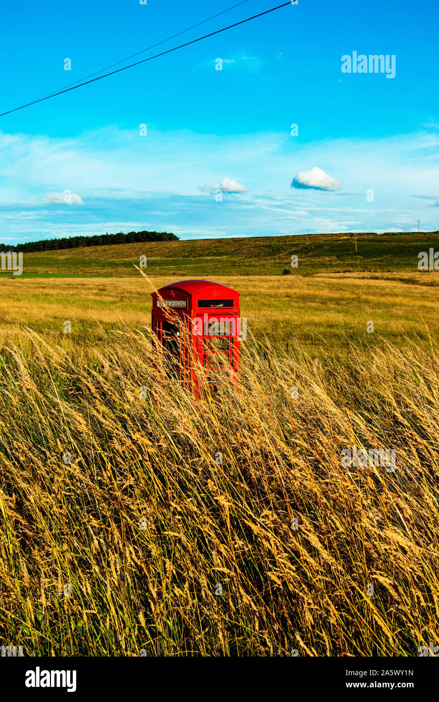 Empty red telephone box hi-res stock photography and images - Alamy