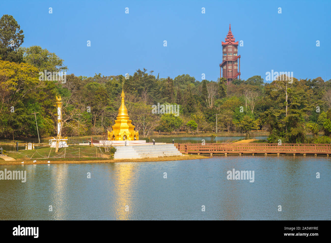 Scenery of Pyin Oo Lwin, Myanmar, Burma Stock Photo