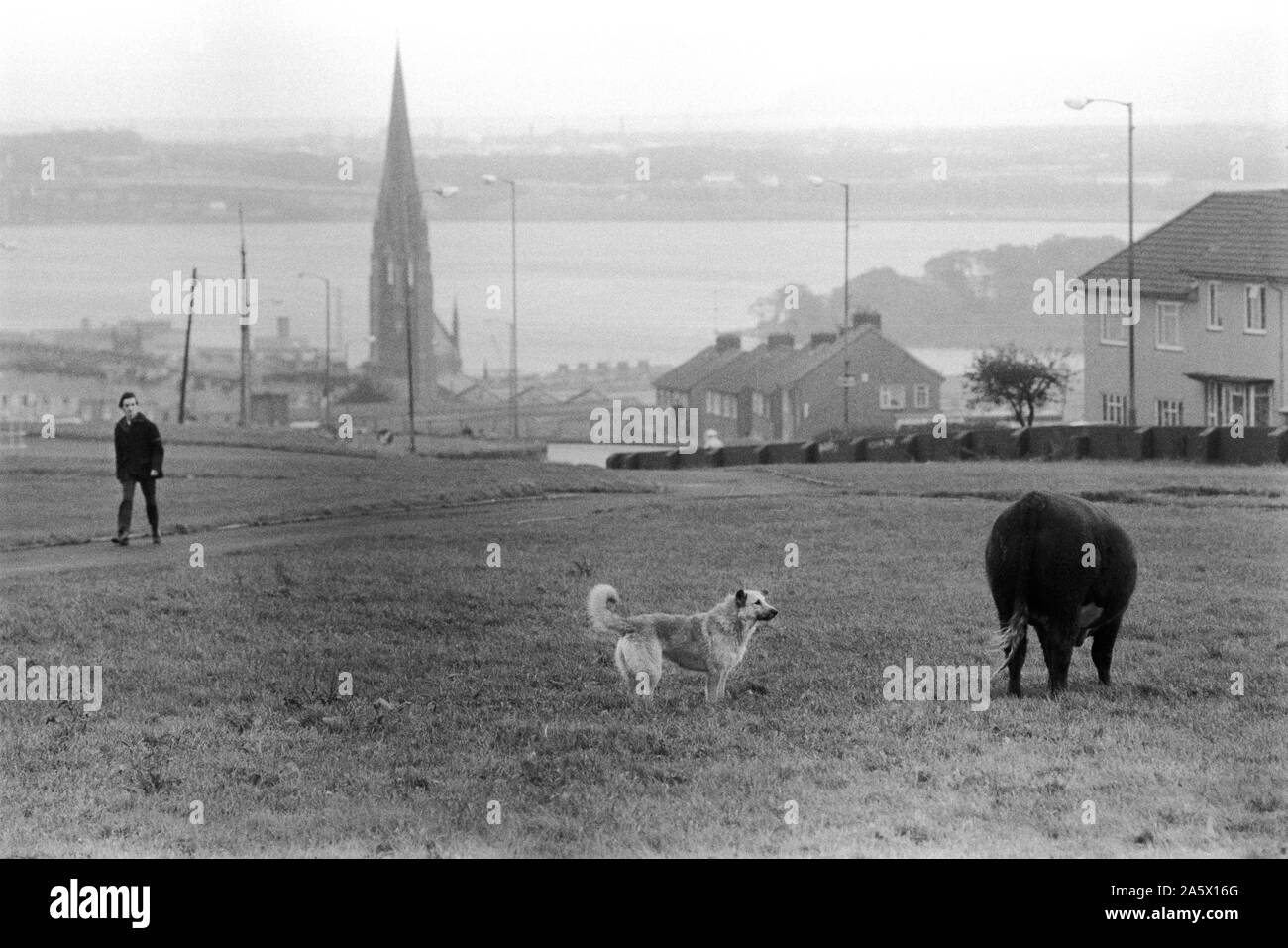 Derry Northern Ireland Londonderry. 1983. A view of St. Eugenes