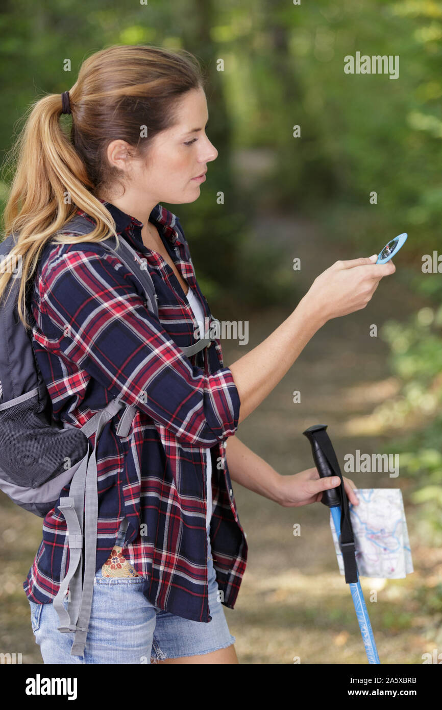 Compass in nature hi-res stock photography and images - Alamy