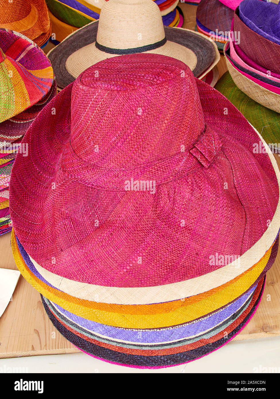 Colorful hats and clothings Stock Photo Alamy