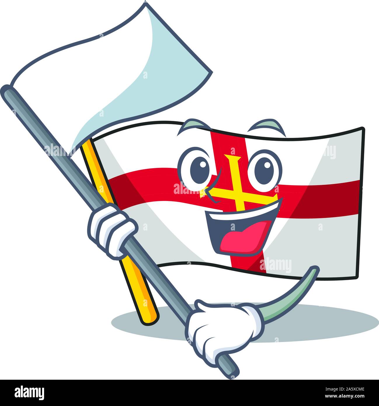 With Flag Flags Guernsey Stored In Cartoon Drawer Stock Vector Art Illustration Vector Image 330651006 Alamy