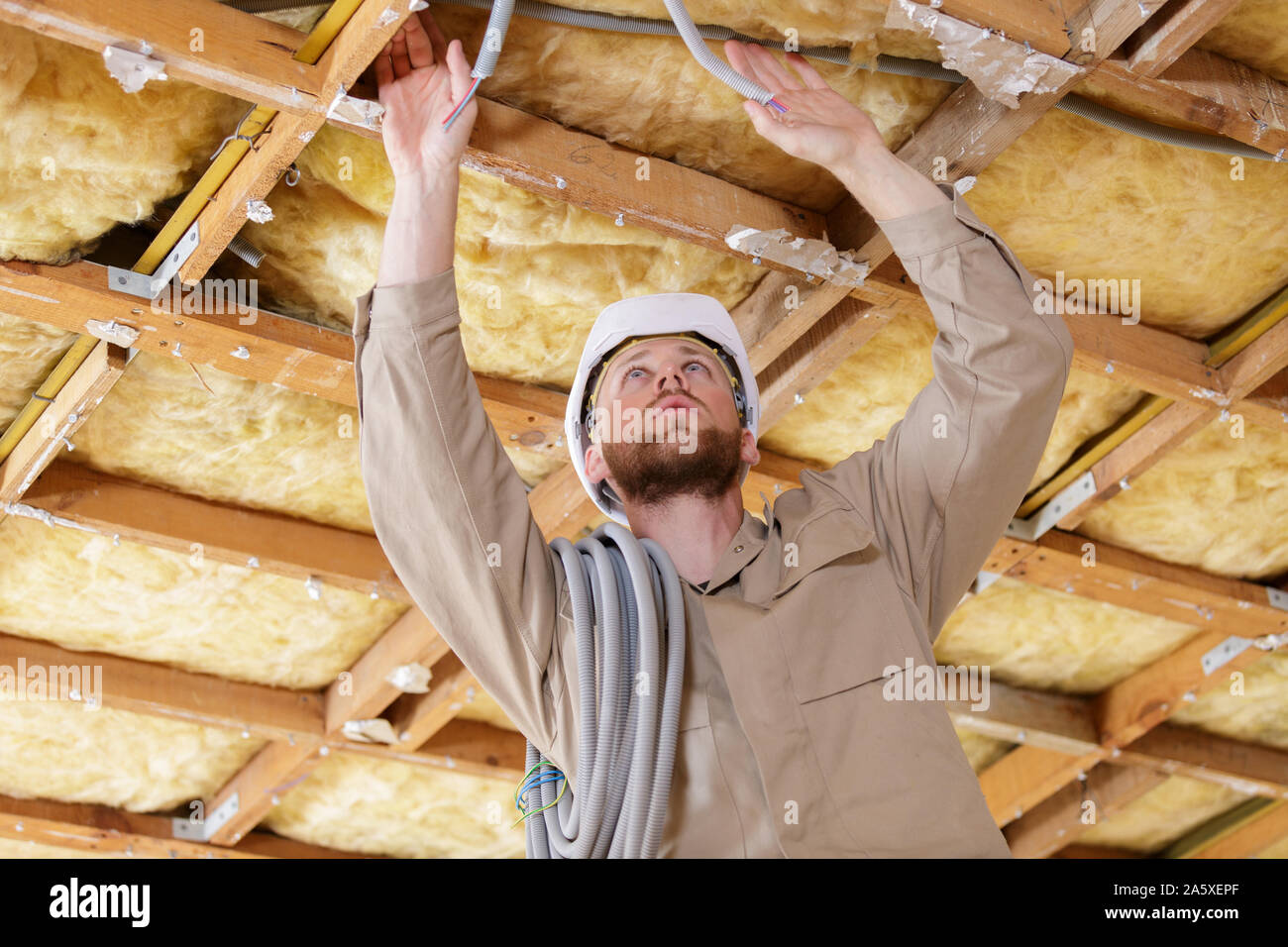 working on structure Stock Photo - Alamy