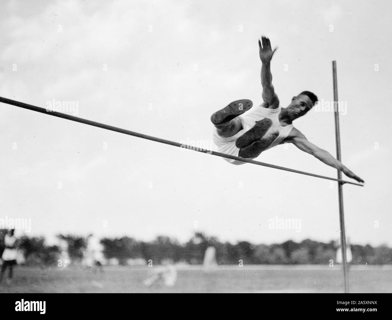 Olympic Tryouts At Jefferson Barracks Mo Maurice A Talbot N E Department Running High Jump 41 Inches Ca 19 Stock Photo Alamy